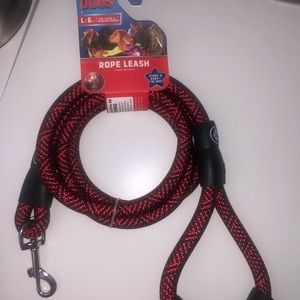 RED HEAVY DUTY ROPE LEASH